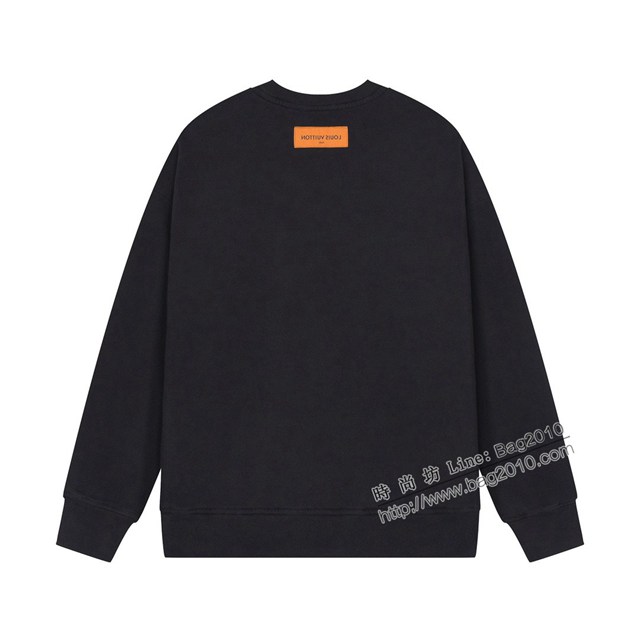 Louisvuitton路易威登Lv專門店2023FW新款漸變印花燙鑽圓領衛衣 男女同款 tzy3173